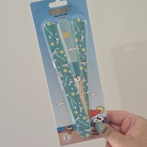 Peanuts Blue Nail File Set with Snoopy Design